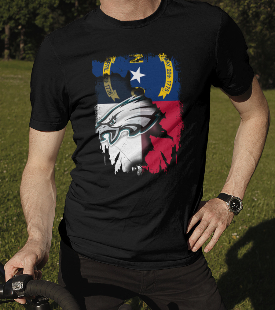 Together North Carolina Eagles Flag Fusion T-Shirt
