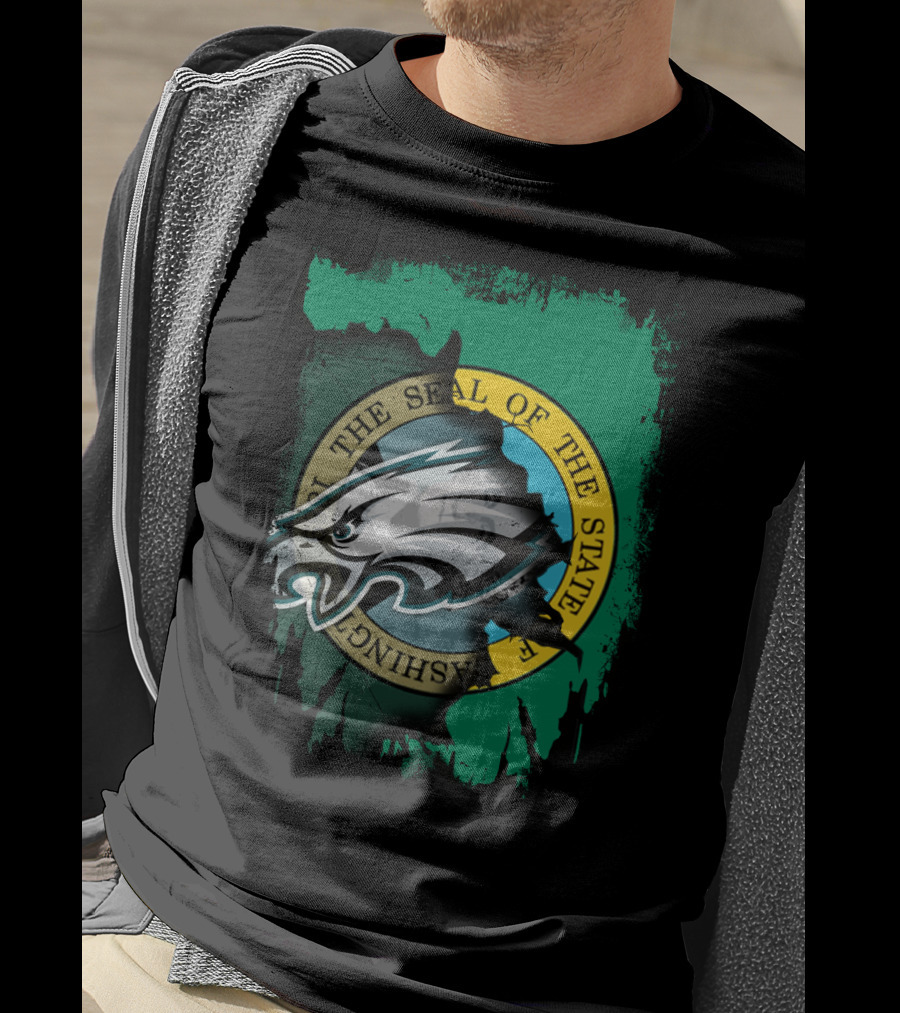 Washington State Seal With Eagles Emblem T-Shirt