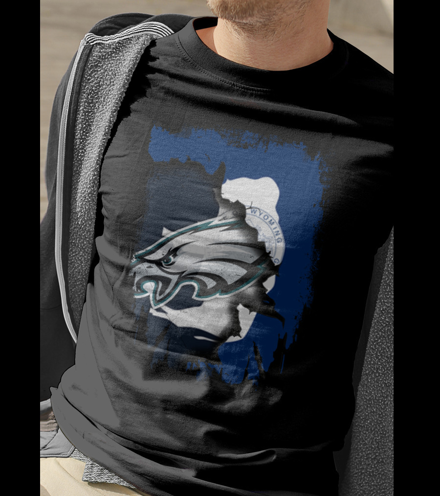 Wyoming Together Eagles Head T-Shirt