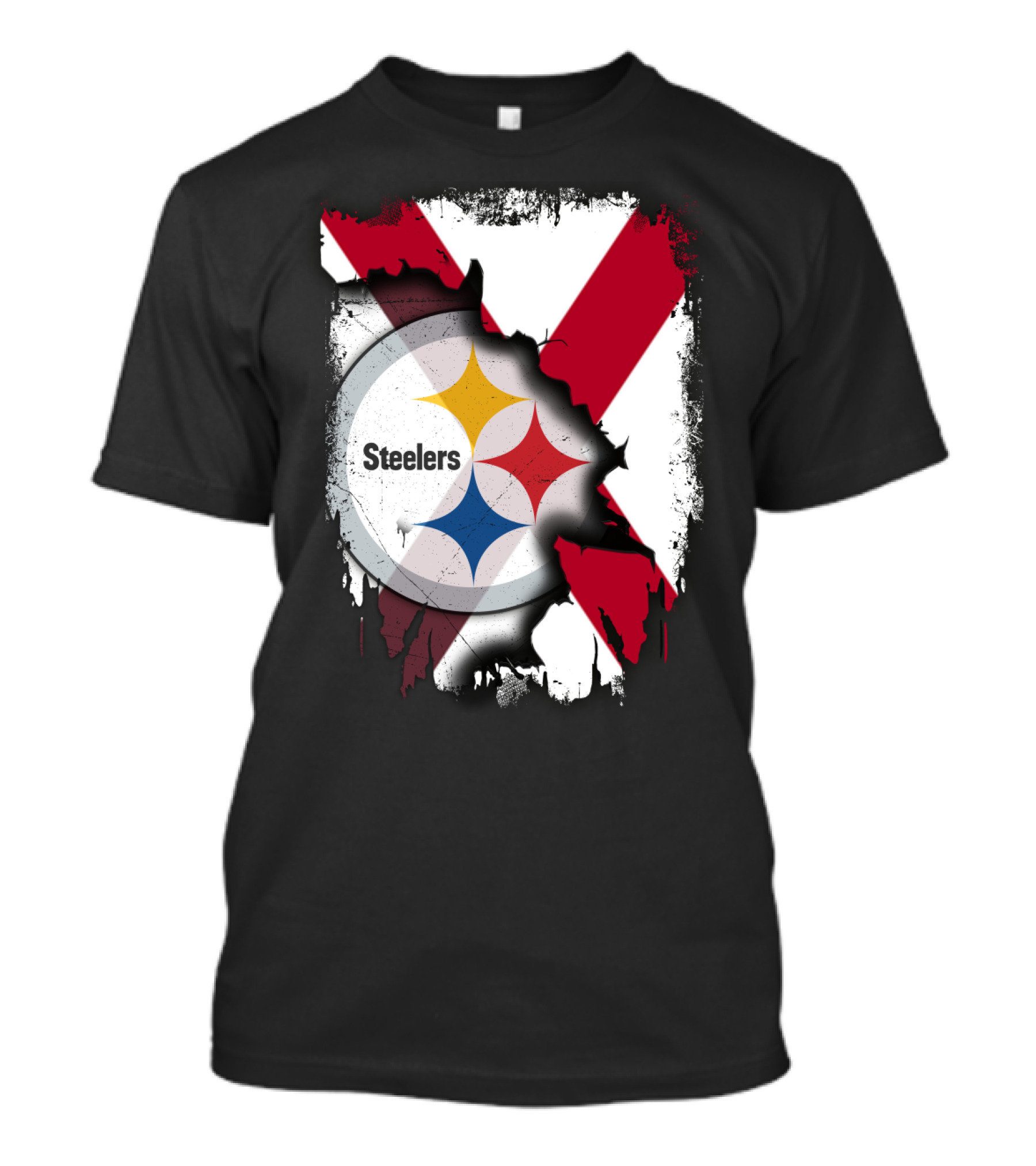 Together Alabama Steelers Logo Cross T-Shirt