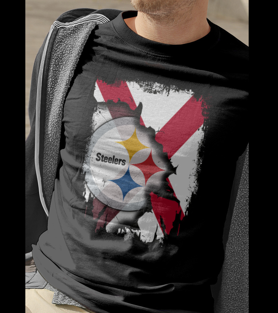 Together Alabama Steelers Logo Cross T-Shirt