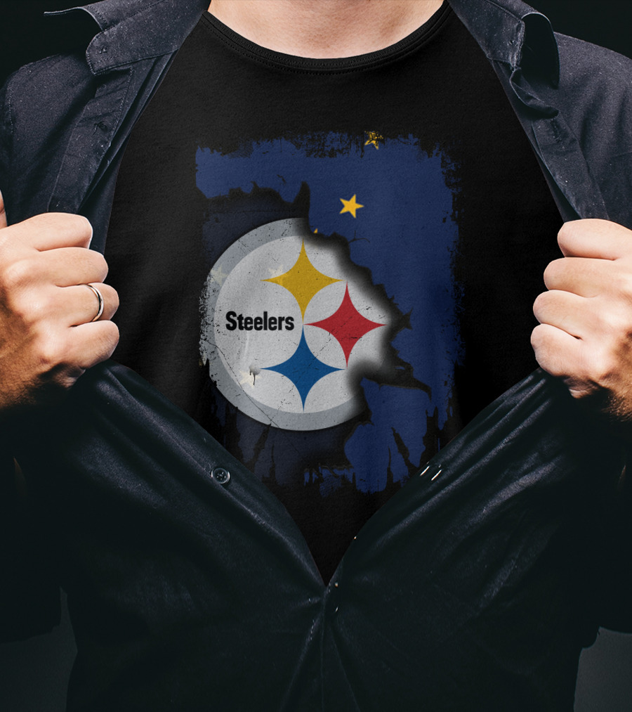 Together Alaska Steelers Logo And State T-Shirt
