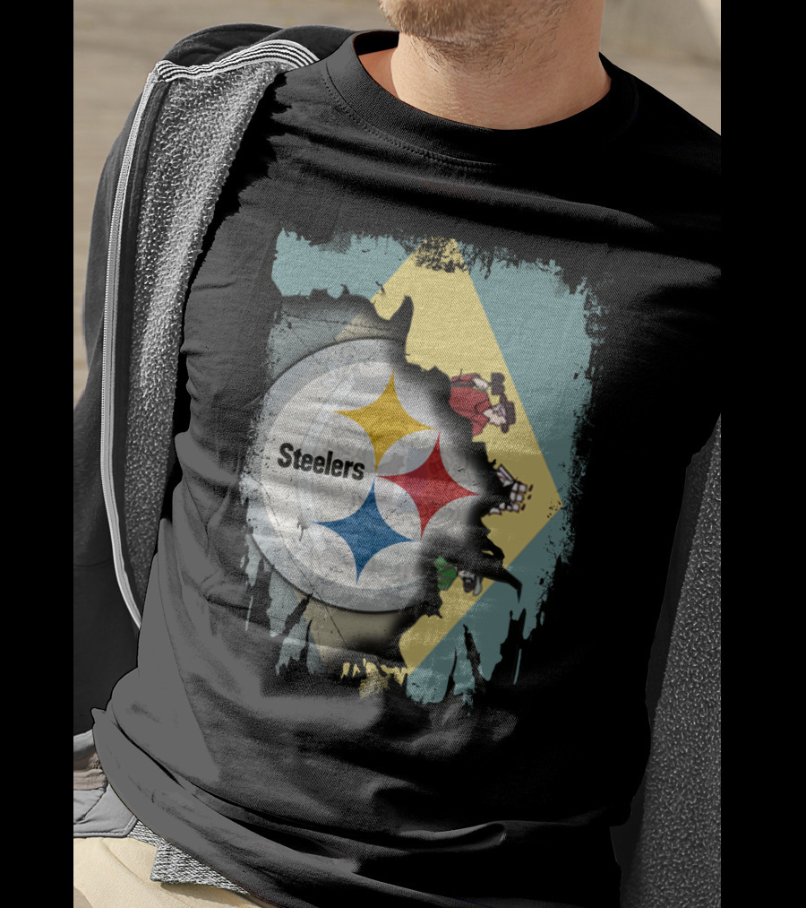 Delaware Flag Steel Logo Fusion Steelers Together T-Shirt
