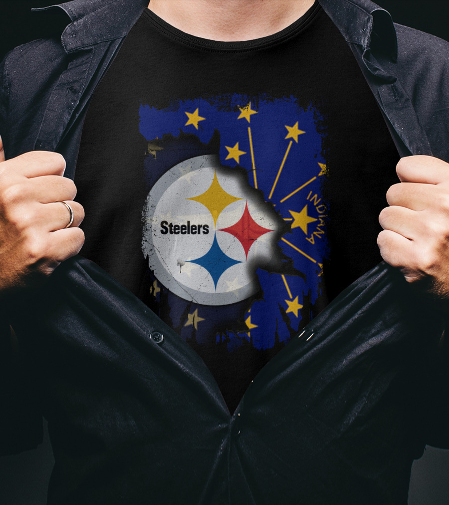 Steelers Indiana State Pride Fusion T-Shirt