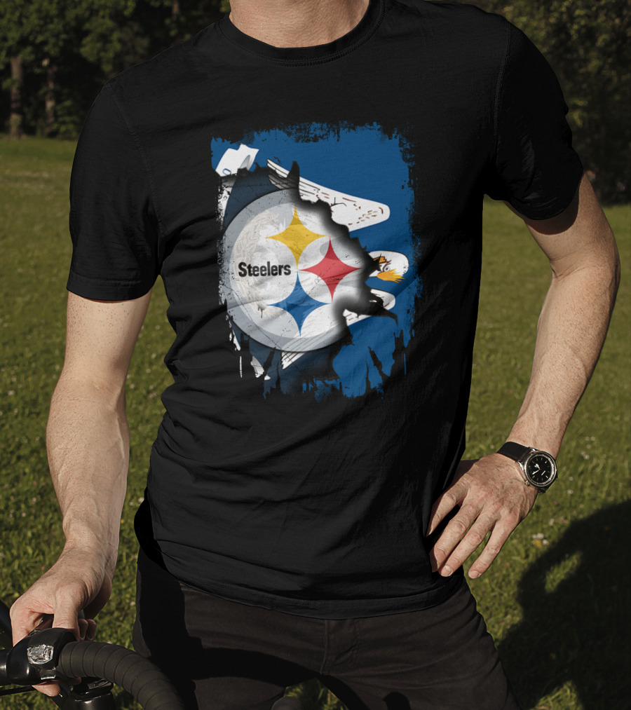Steelers With Louisiana Spirit Eagles T-Shirt