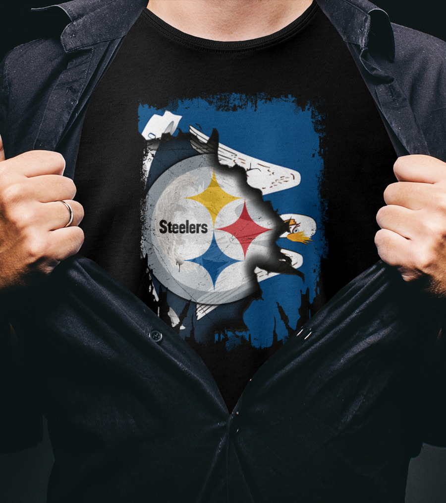 Steelers With Louisiana Spirit Eagles T-Shirt