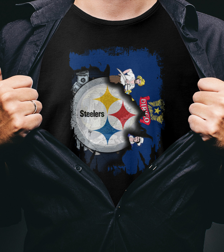 Steelers Maine Dirigo Logo Fusion T-Shirt