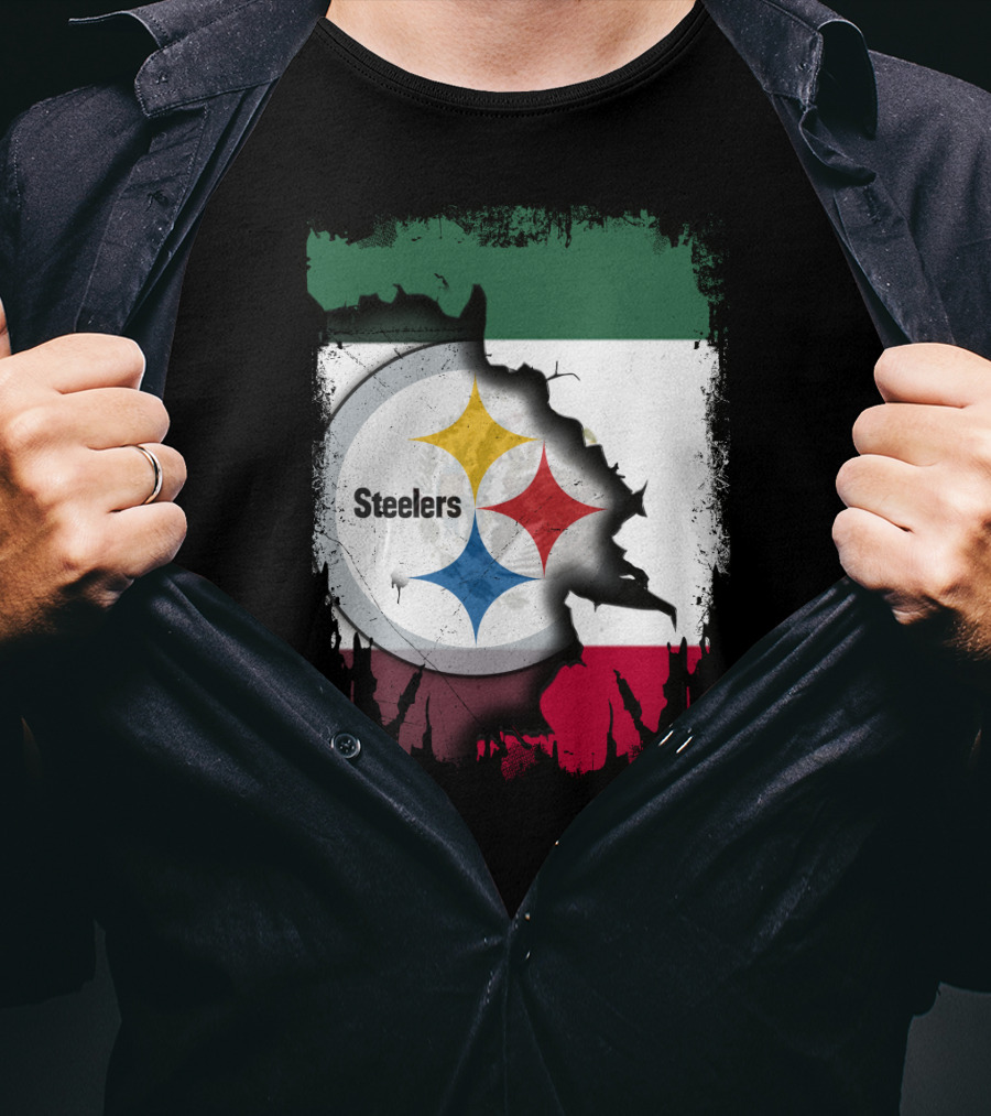 Steelers Mexico Flag Collaboration T-Shirt