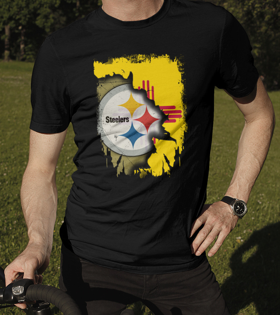 Steelers New Mexico Zia Symbol Fusion T-Shirt