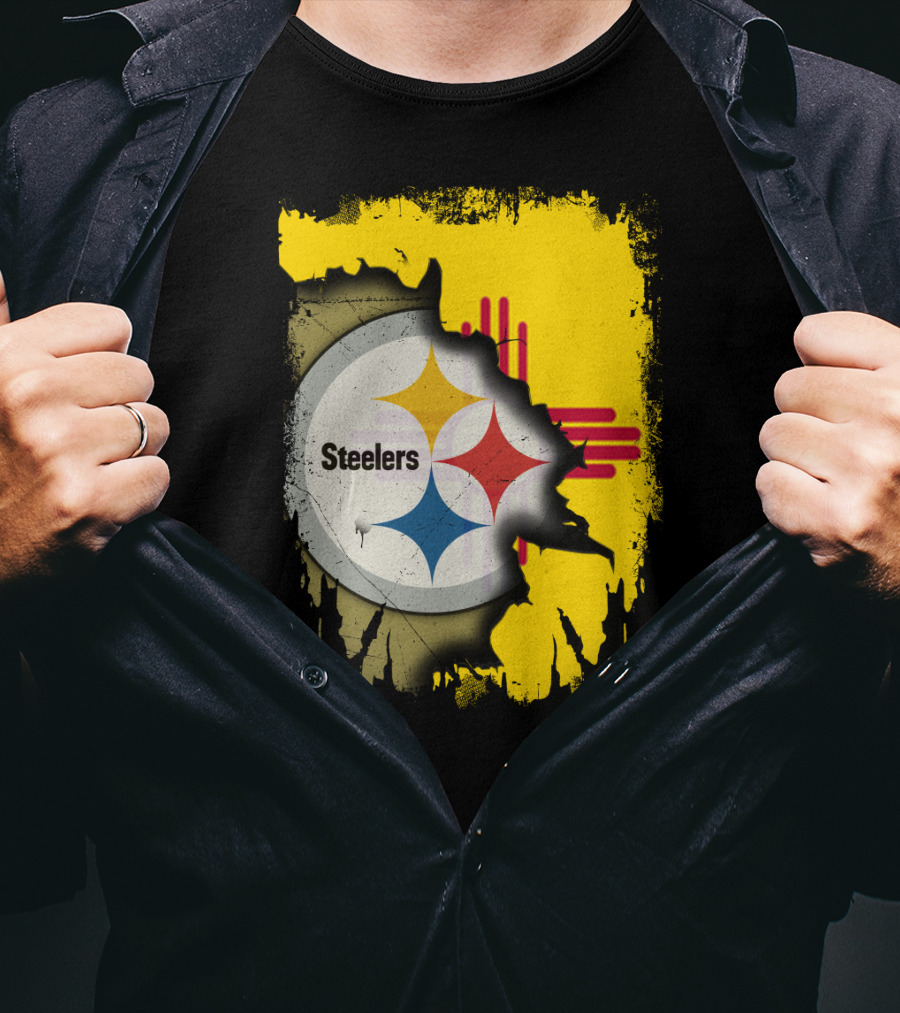 Steelers New Mexico Zia Symbol Fusion T-Shirt