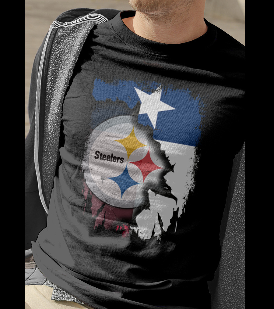 Steelers Texas Flag Fusion T-Shirt