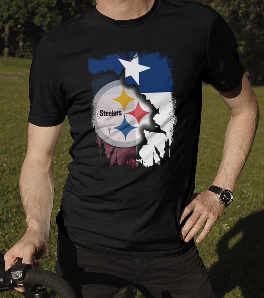Steelers Texas Flag Fusion T-Shirt