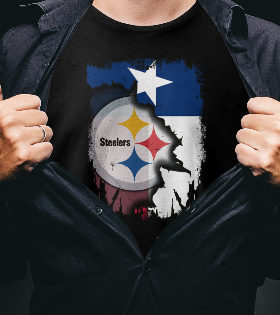 Steelers Texas Flag Fusion T-Shirt