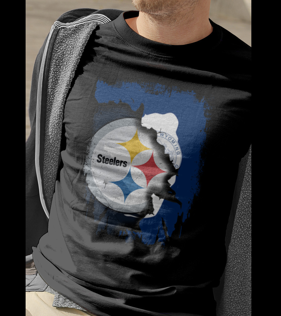 Steelers And Wyoming Union T-Shirt