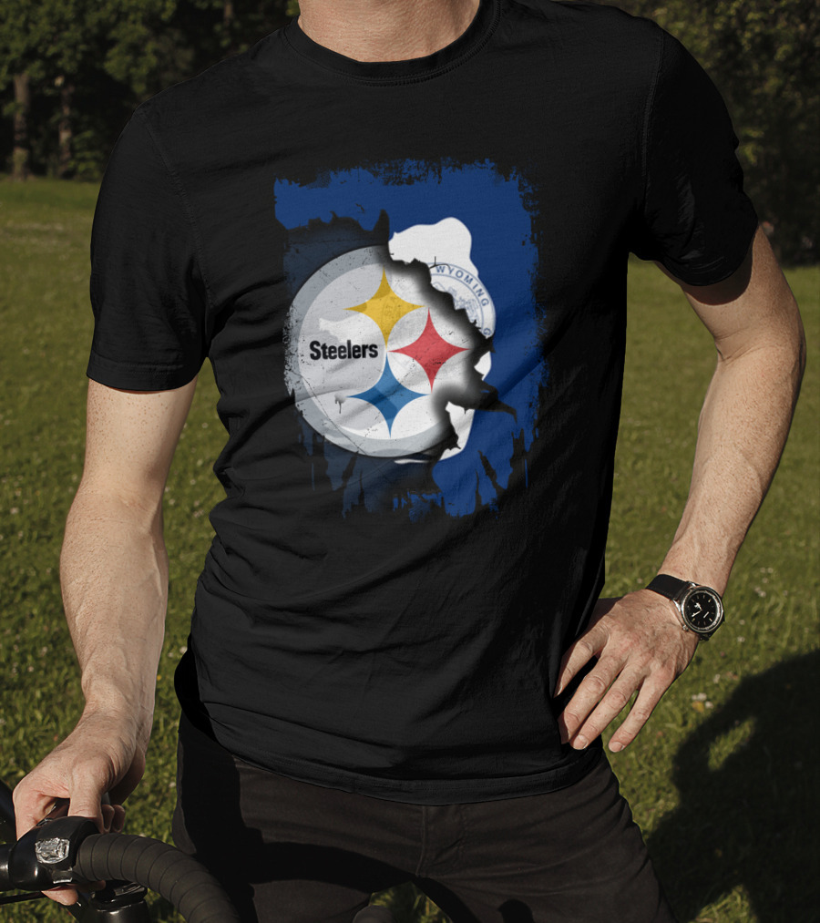 Steelers And Wyoming Union T-Shirt