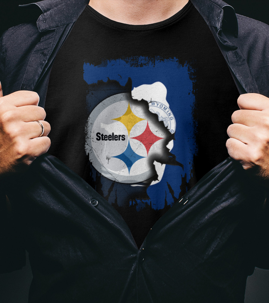 Steelers And Wyoming Union T-Shirt