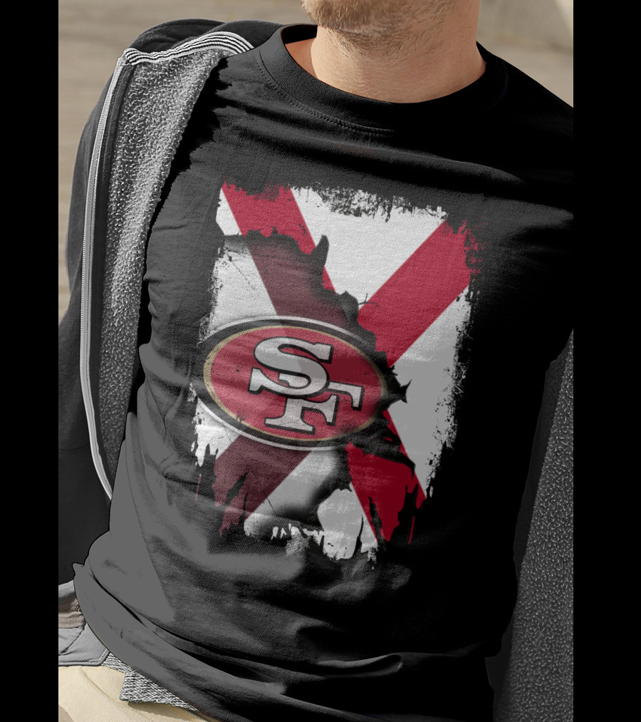 Alabama State Pride Meets 49ers Football Passion T-Shirt
