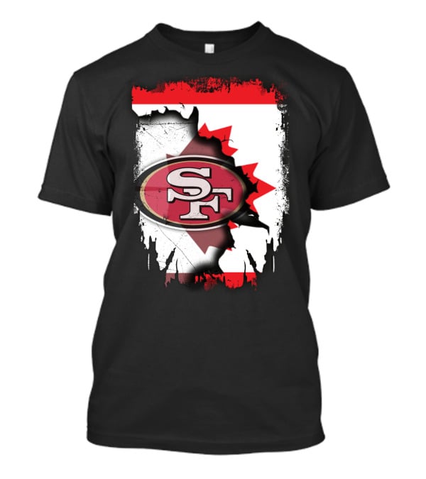 Together Canada SF 49ers Map Symbol Flag T-Shirt