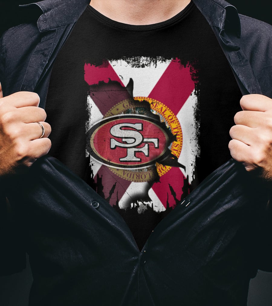 Florida Flag Together With San Francisco 49ers T-Shirt
