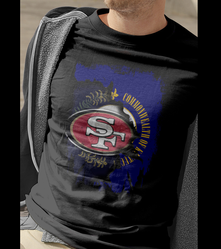 Commonwealth Of Kentucky With 49ers SF T-Shirt
