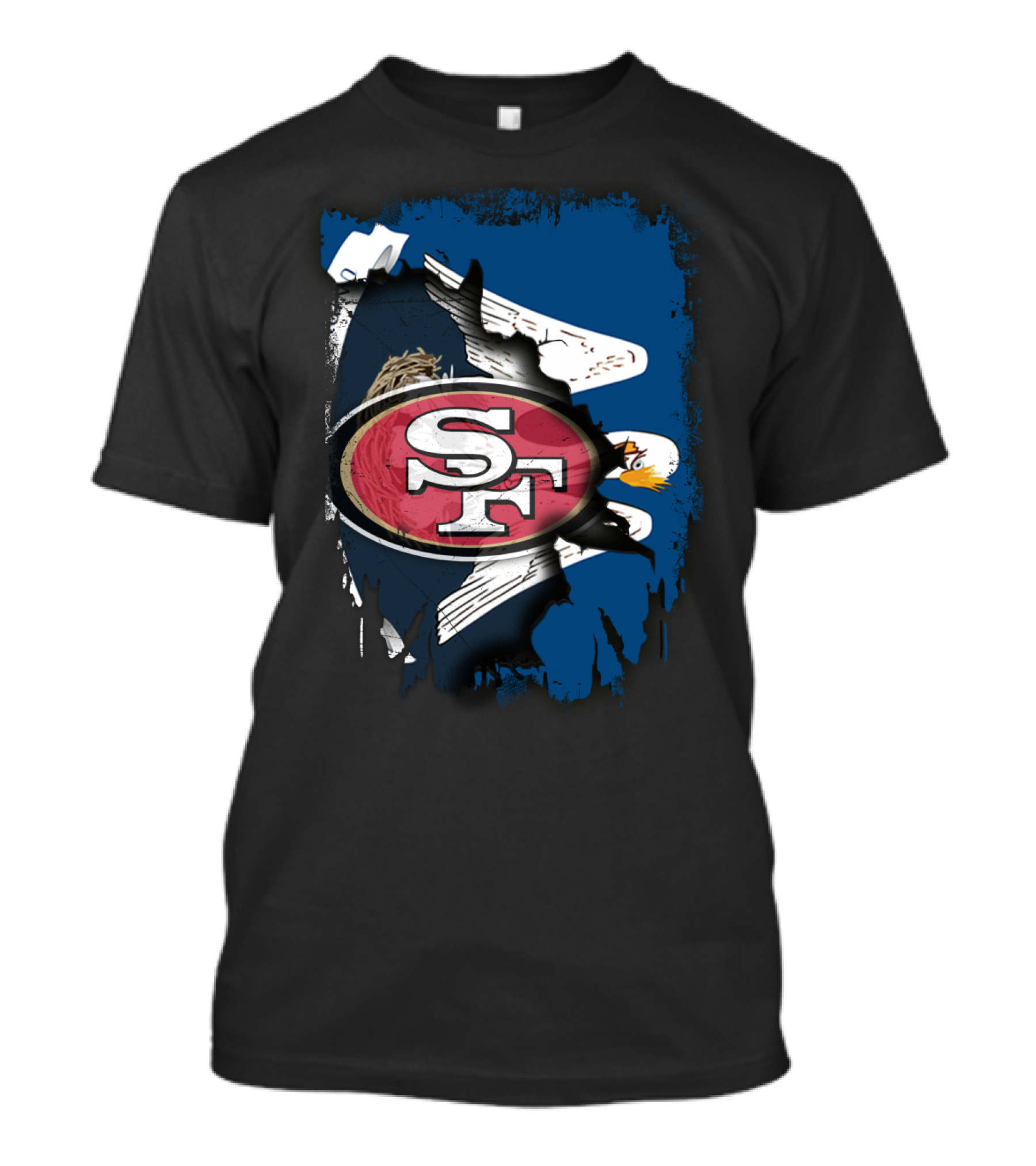 Together Louisiana SF With 49ers Eagle T-Shirt