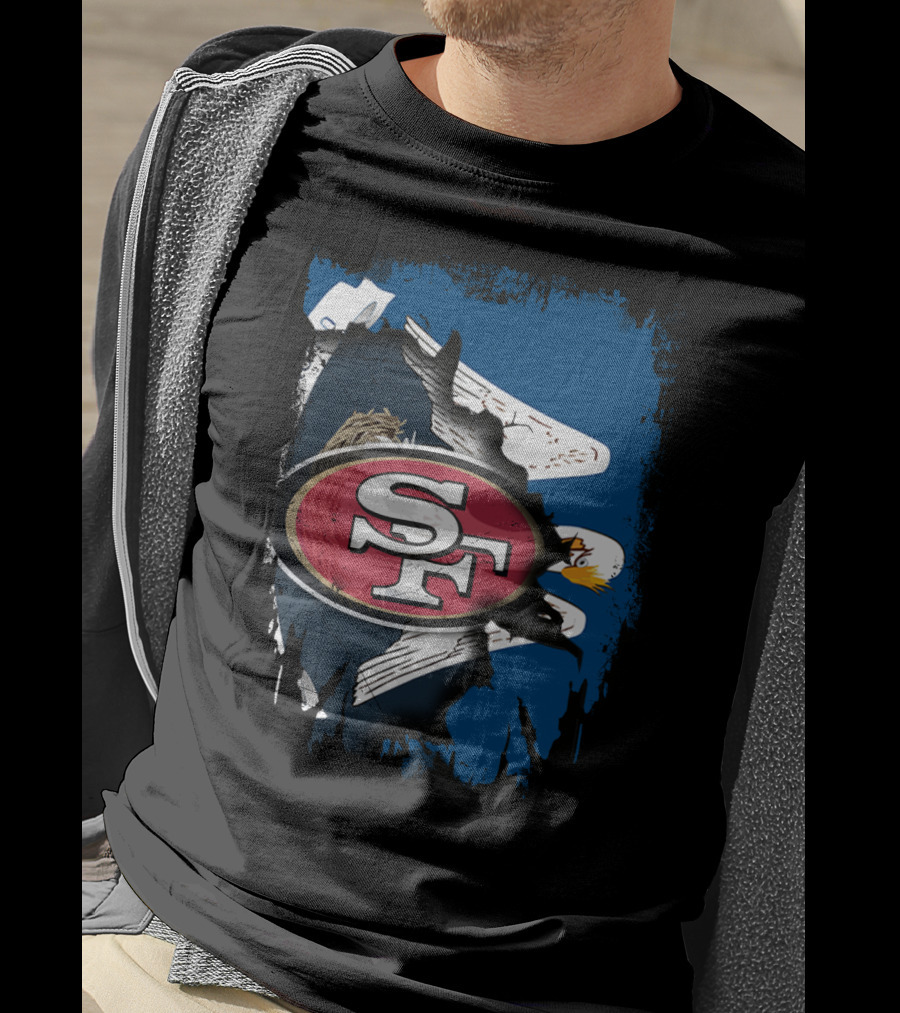 Together Louisiana SF With 49ers Eagle T-Shirt