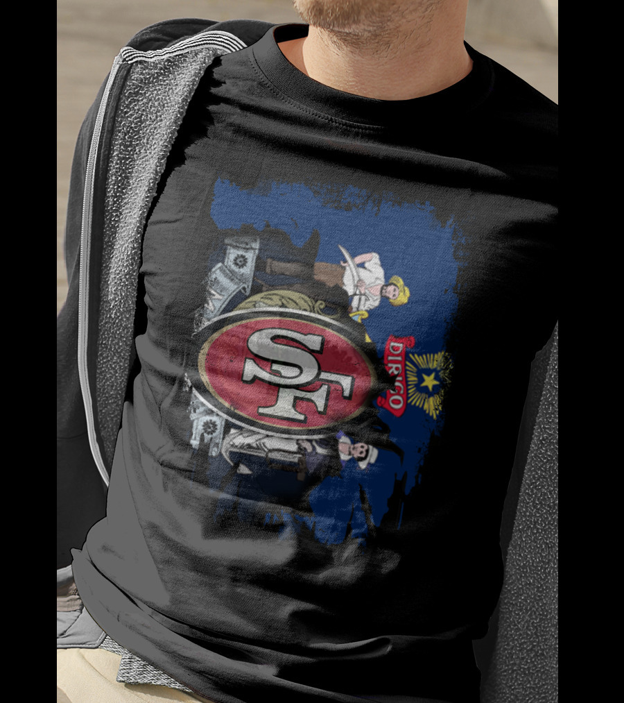 San Francisco 49ers Maine State Emblem Fusion T-Shirt