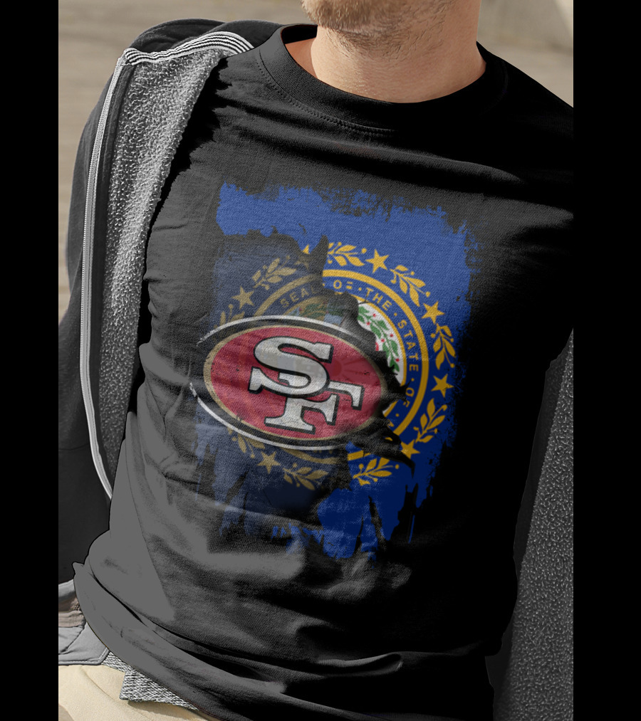 Together For New Hampshire With 49ers NFL Team Pride T-Shirt