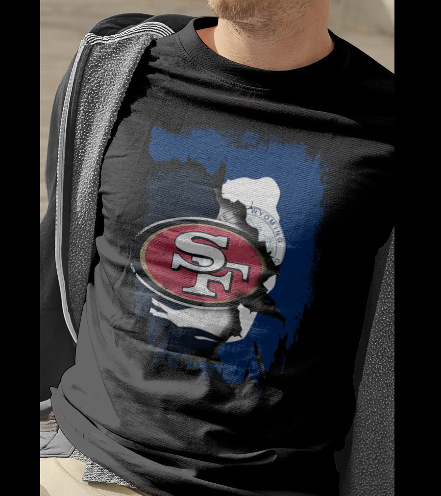 Wyoming Collaboration With San Francisco 49ers T-Shirt