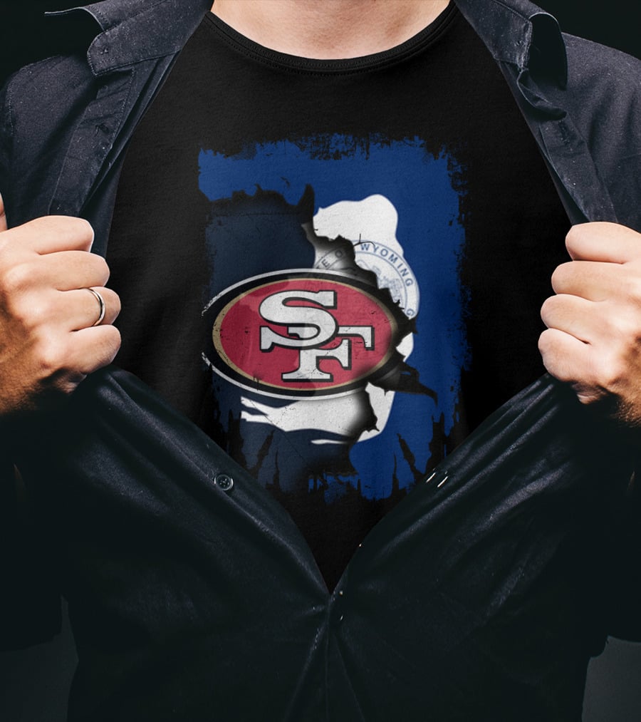 Wyoming Collaboration With San Francisco 49ers T-Shirt