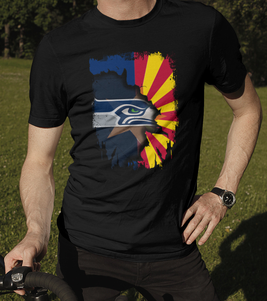 Seahawks Meets Arizona Fusion T-Shirt
