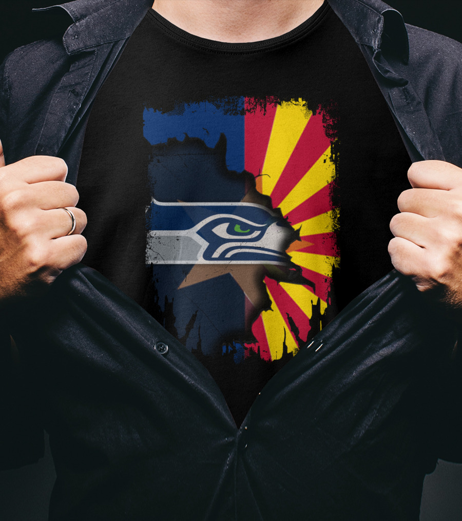 Seahawks Meets Arizona Fusion T-Shirt