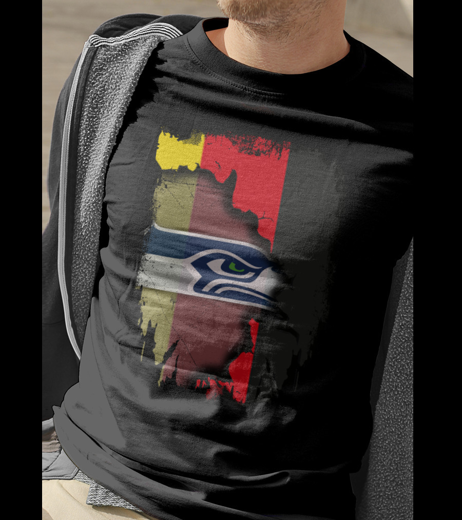 Germany Flag Seahawks Fusion T-Shirt