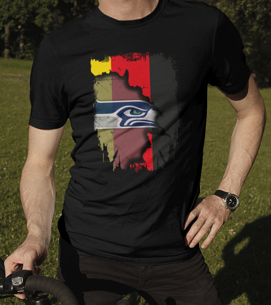 Germany Flag Seahawks Fusion T-Shirt