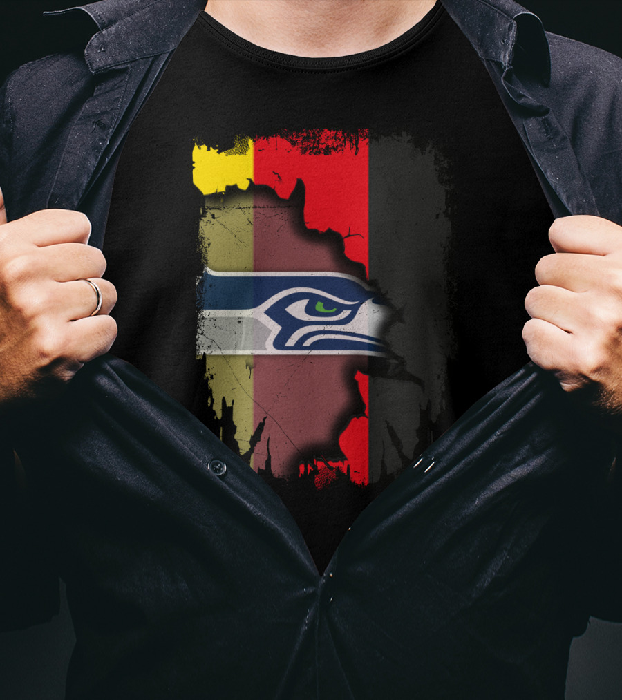 Germany Flag Seahawks Fusion T-Shirt