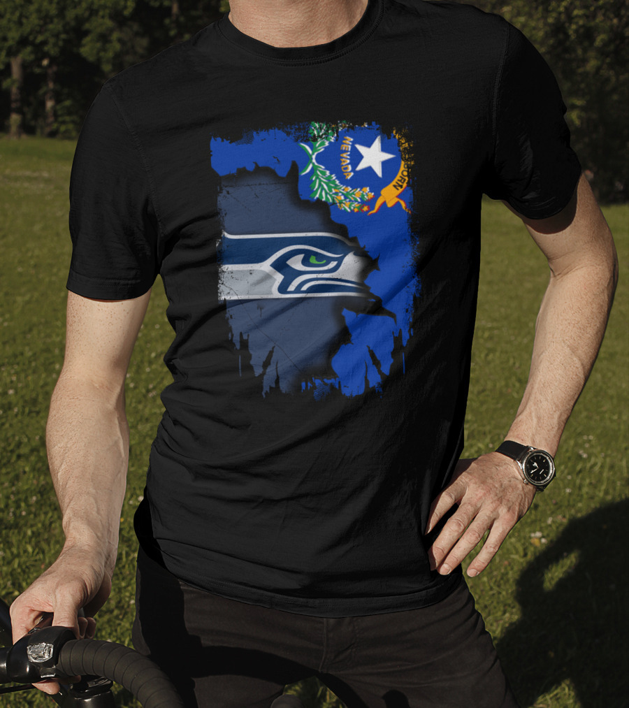 Nevada Love For Seattle Seahawks Fans T-Shirt