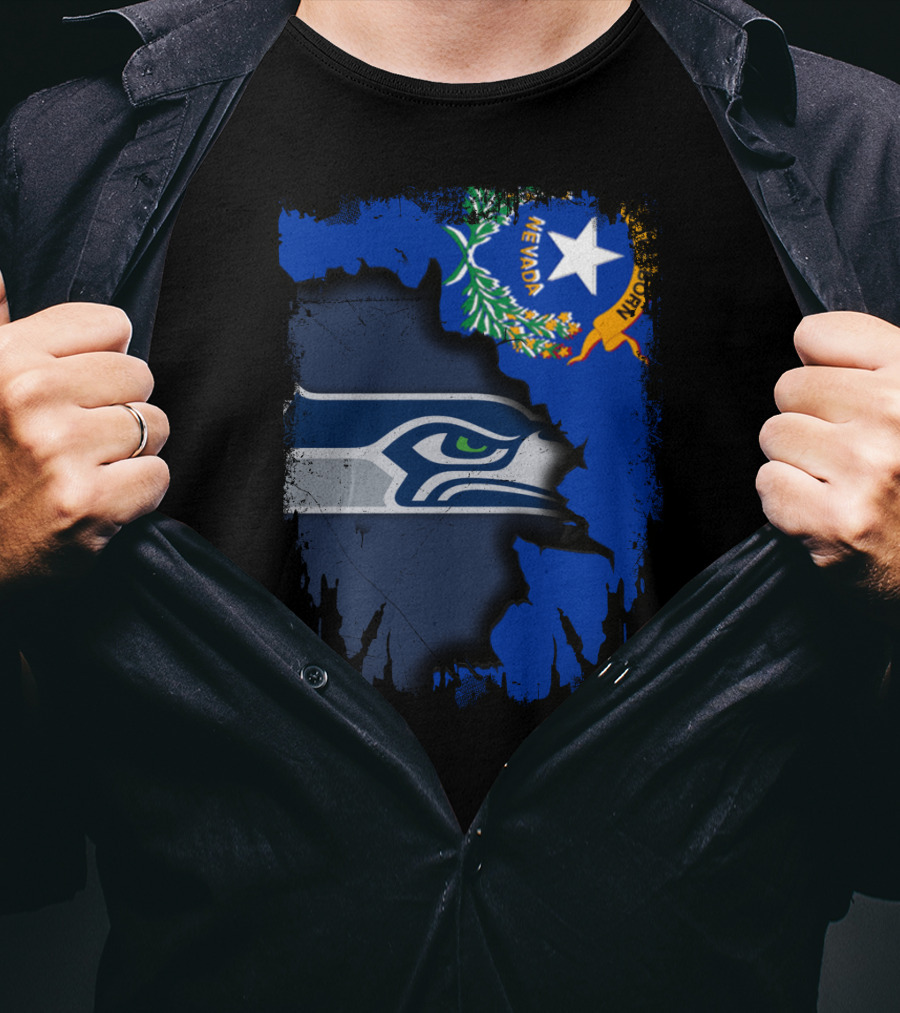 Nevada Love For Seattle Seahawks Fans T-Shirt