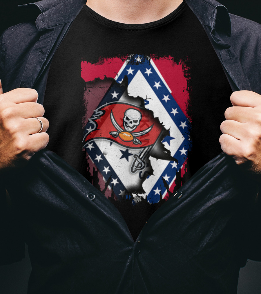 Arkansas Pride Meets Buccaneers Legacy T-Shirt