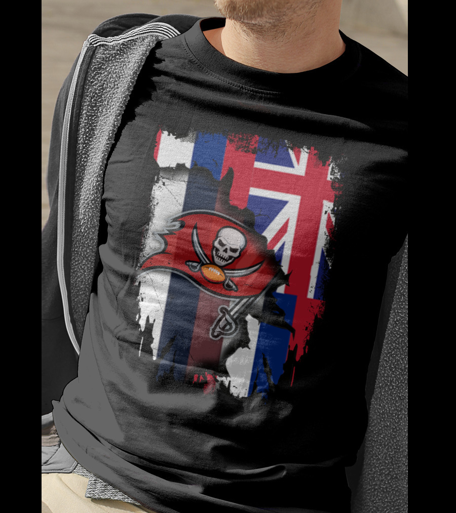 Together Hawaii With Buccaneers Flag Fusion T-Shirt