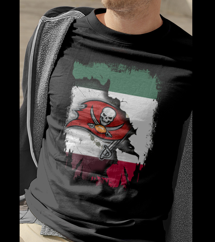 Together Mexico With Buccaneers Flag T-Shirt