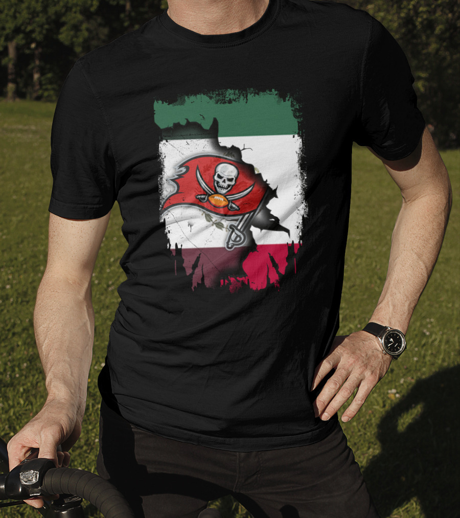 Together Mexico With Buccaneers Flag T-Shirt