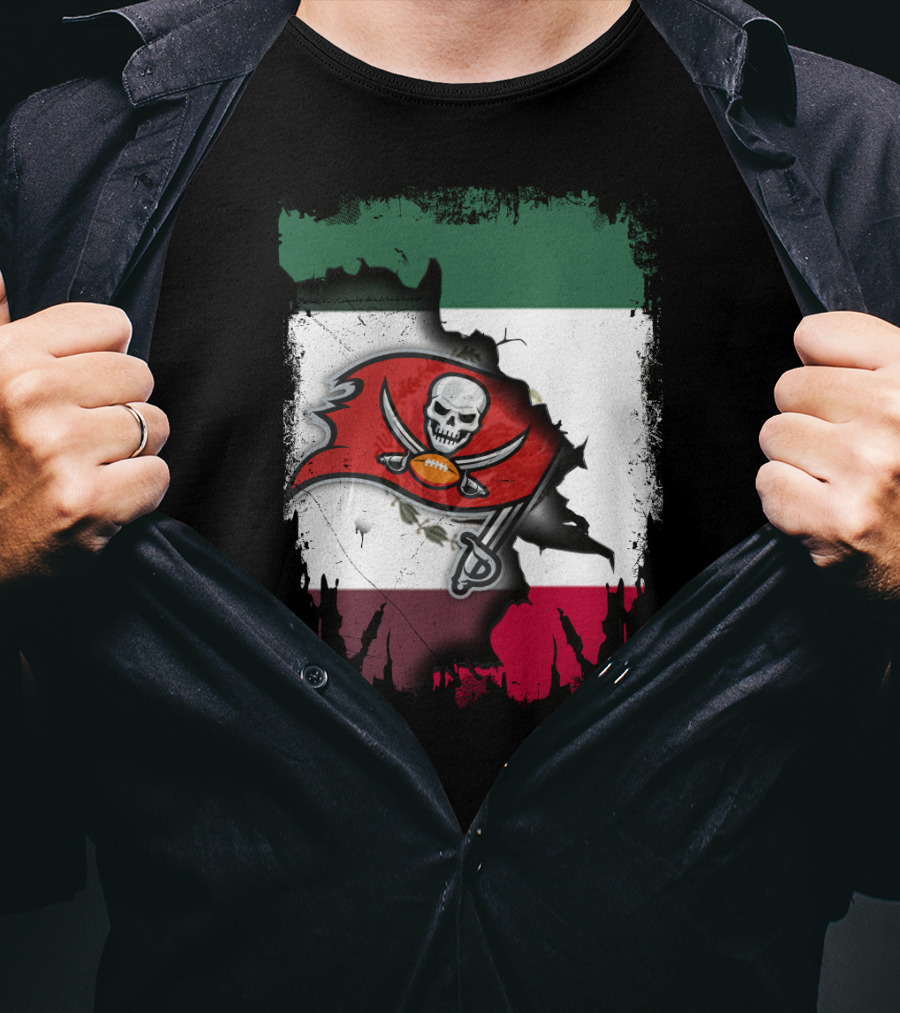 Together Mexico With Buccaneers Flag T-Shirt