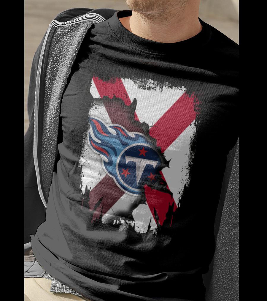 Together Alabama Titans Flag Fusion T-Shirt