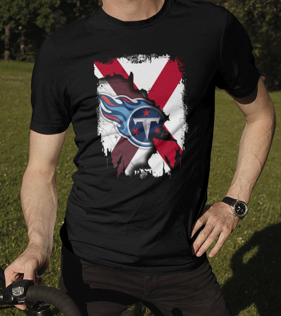 Together Alabama Titans Flag Fusion T-Shirt