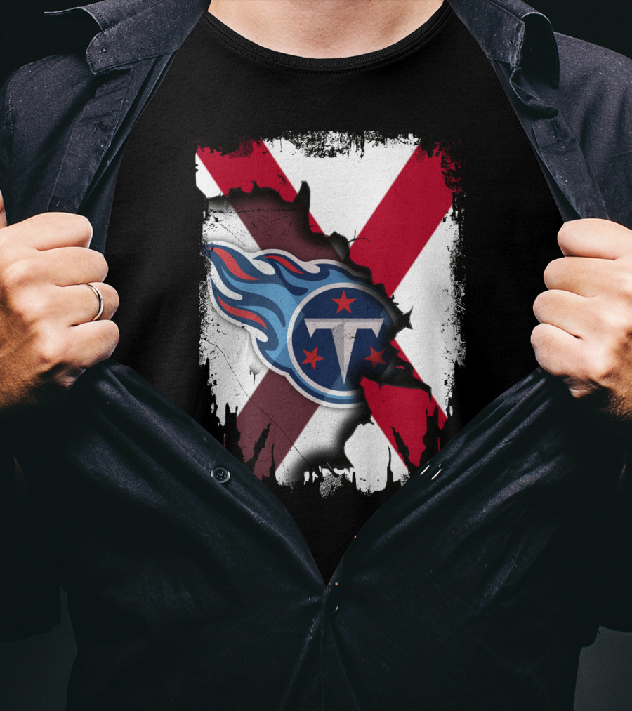 Together Alabama Titans Flag Fusion T-Shirt