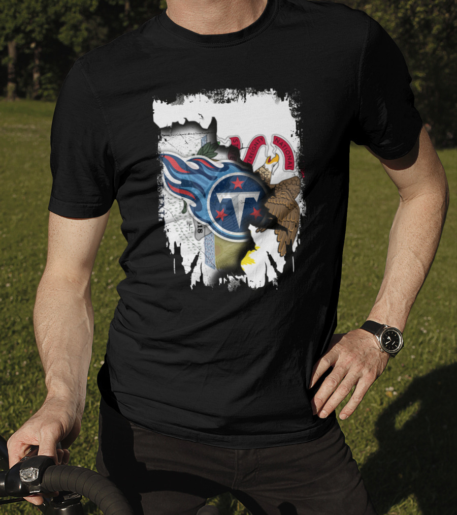 Illinois Pride Merged With Titans Emblem T-Shirt