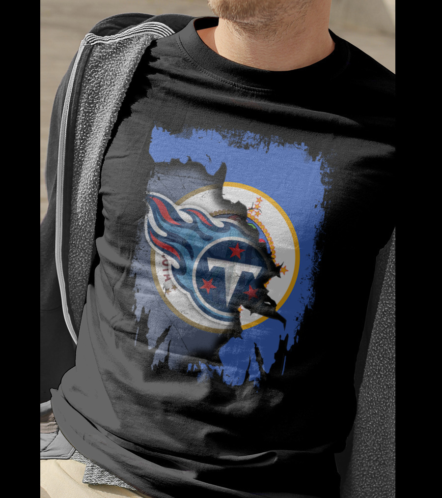 Together Minnesota Tennessee Titans Fusion T-Shirt