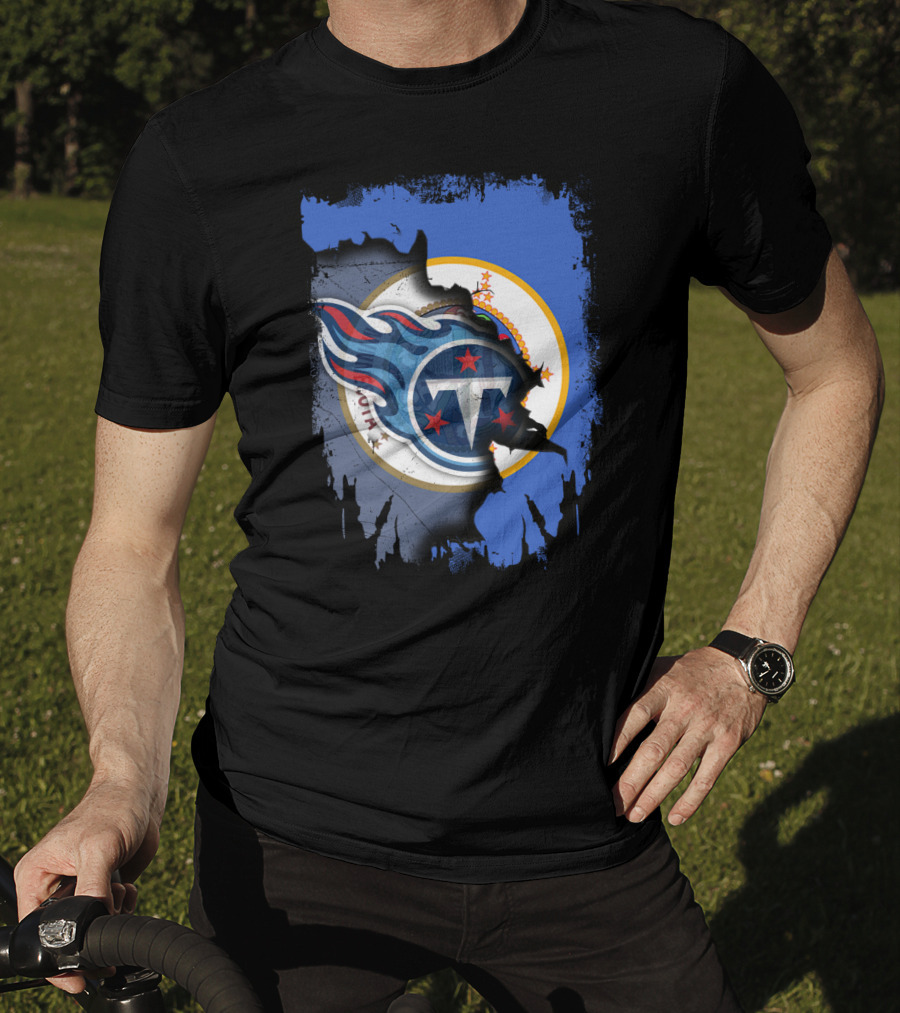 Together Minnesota Tennessee Titans Fusion T-Shirt