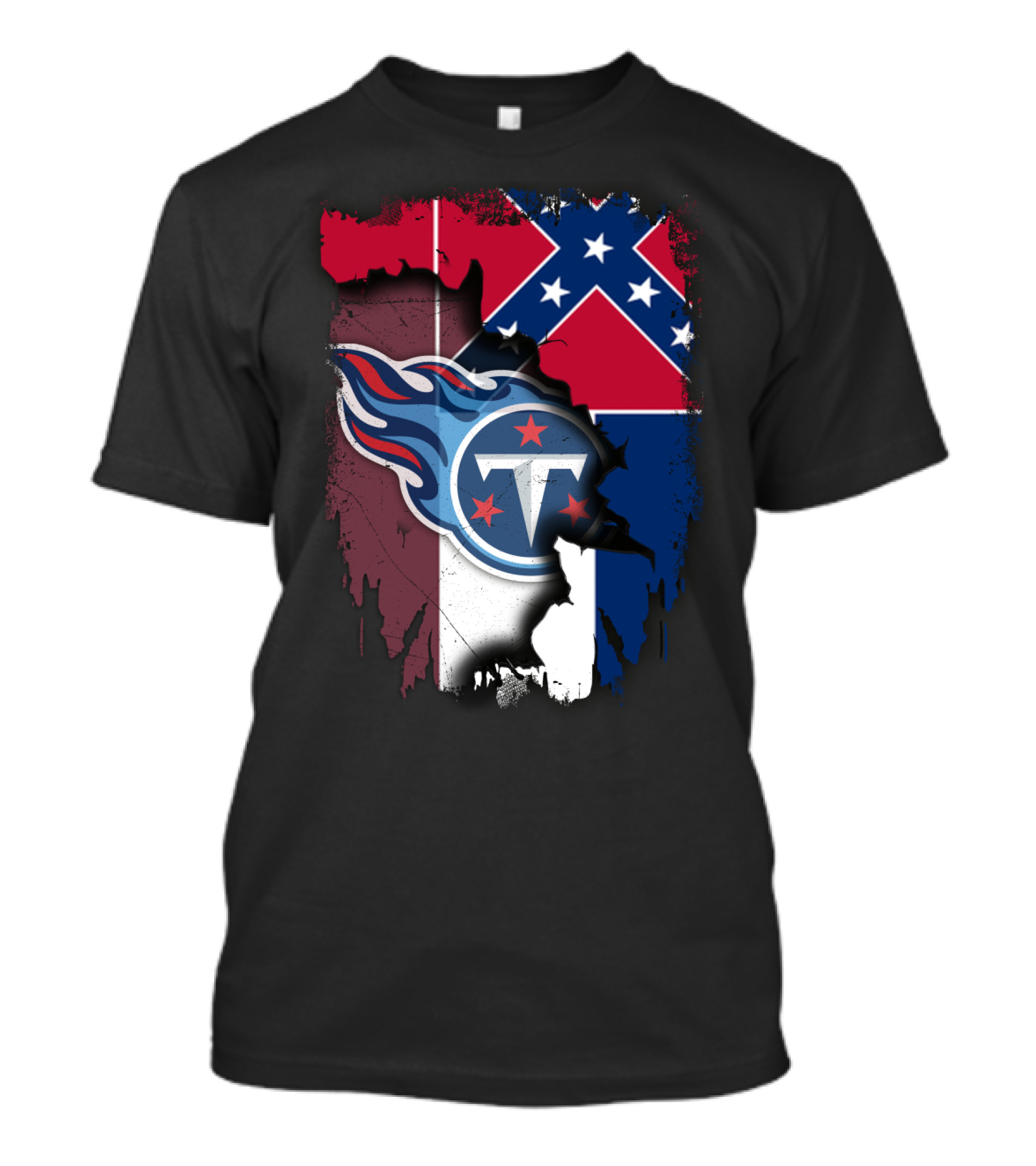 Mississippi State Pride With Titans NFL Team T-Shirt