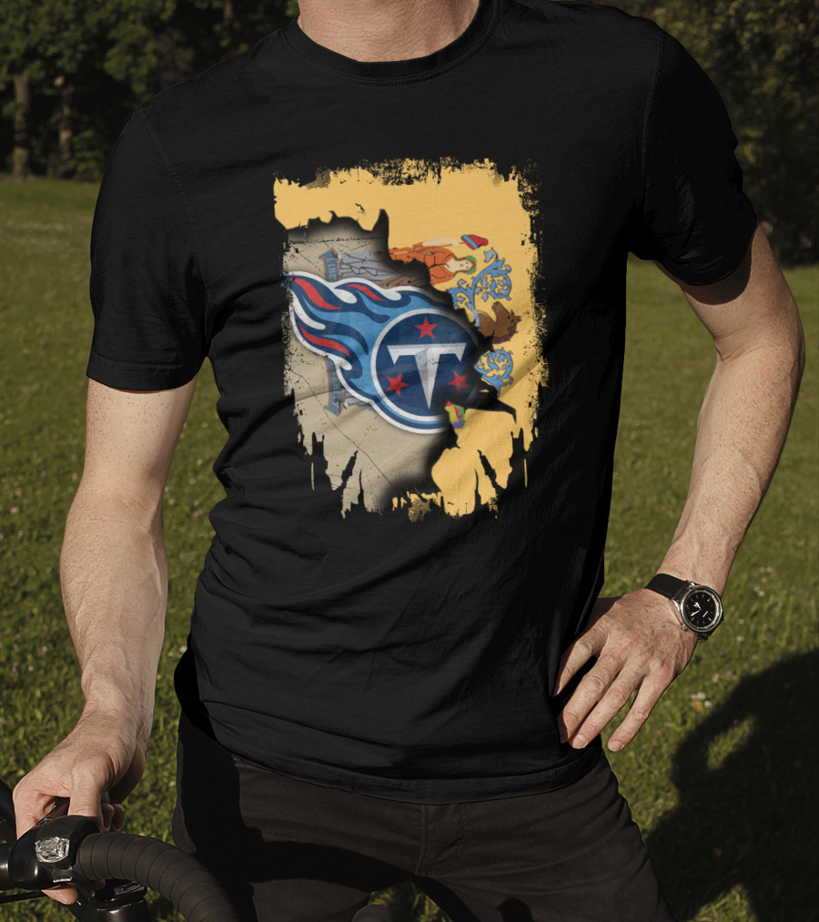 New Jersey State Pride With Titans Logo Symbolism T-Shirt